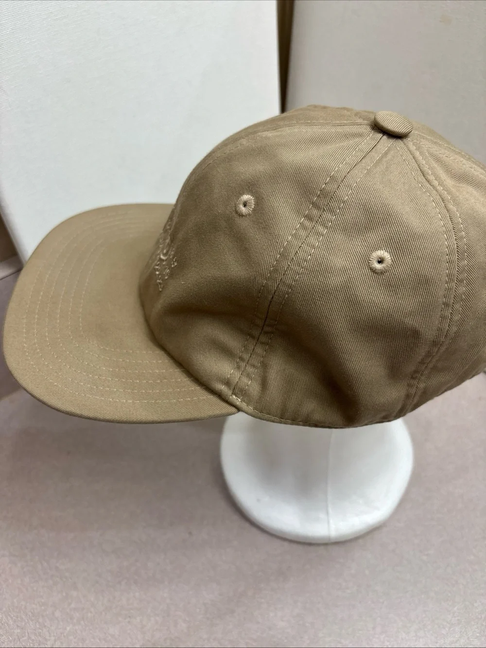 Maison Margiela MM6 Numerical Hat Baseball Cap Beige Strapback Streetwear
